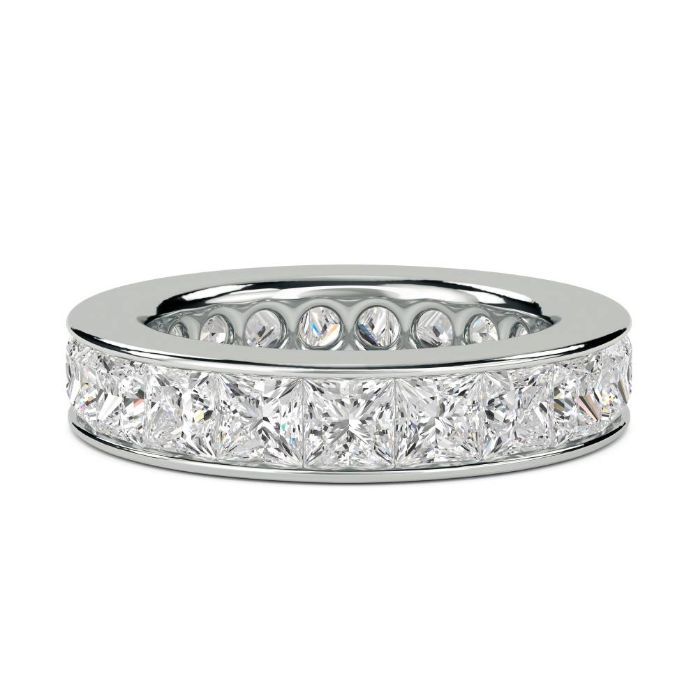 4.50ct Princess Diamond Full Eternity Ring W