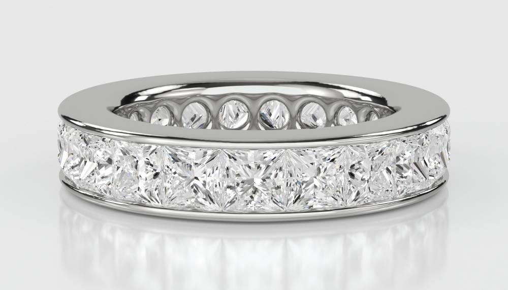 4.50ct Princess Diamond Full Eternity Ring W