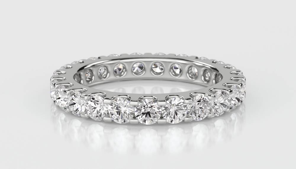 1.50ct Elegant Round Diamond Full Eternity Ring W