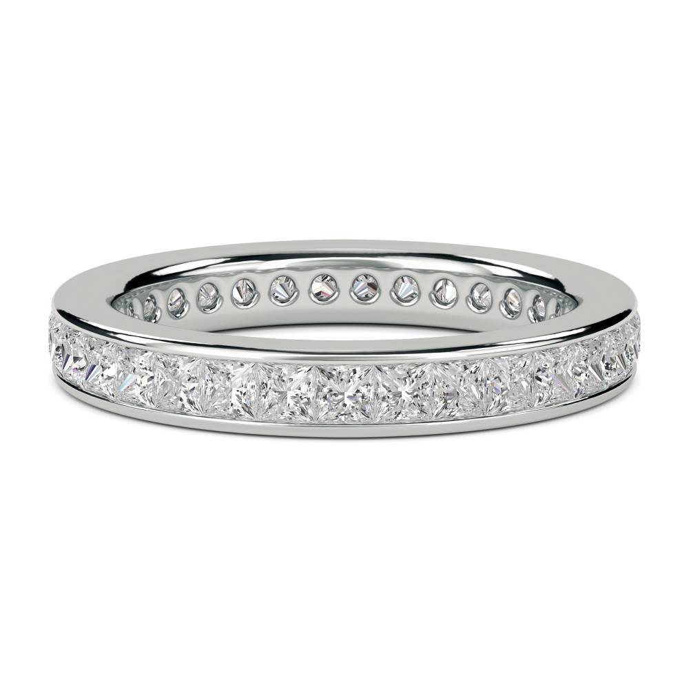 1.50ct Elegant Princess Diamond Full Eternity Ring W