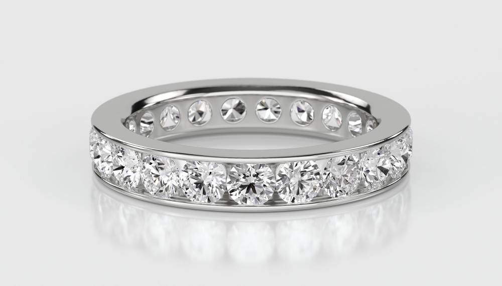 1.50ct Elegant Round Diamond Full Eternity Ring W