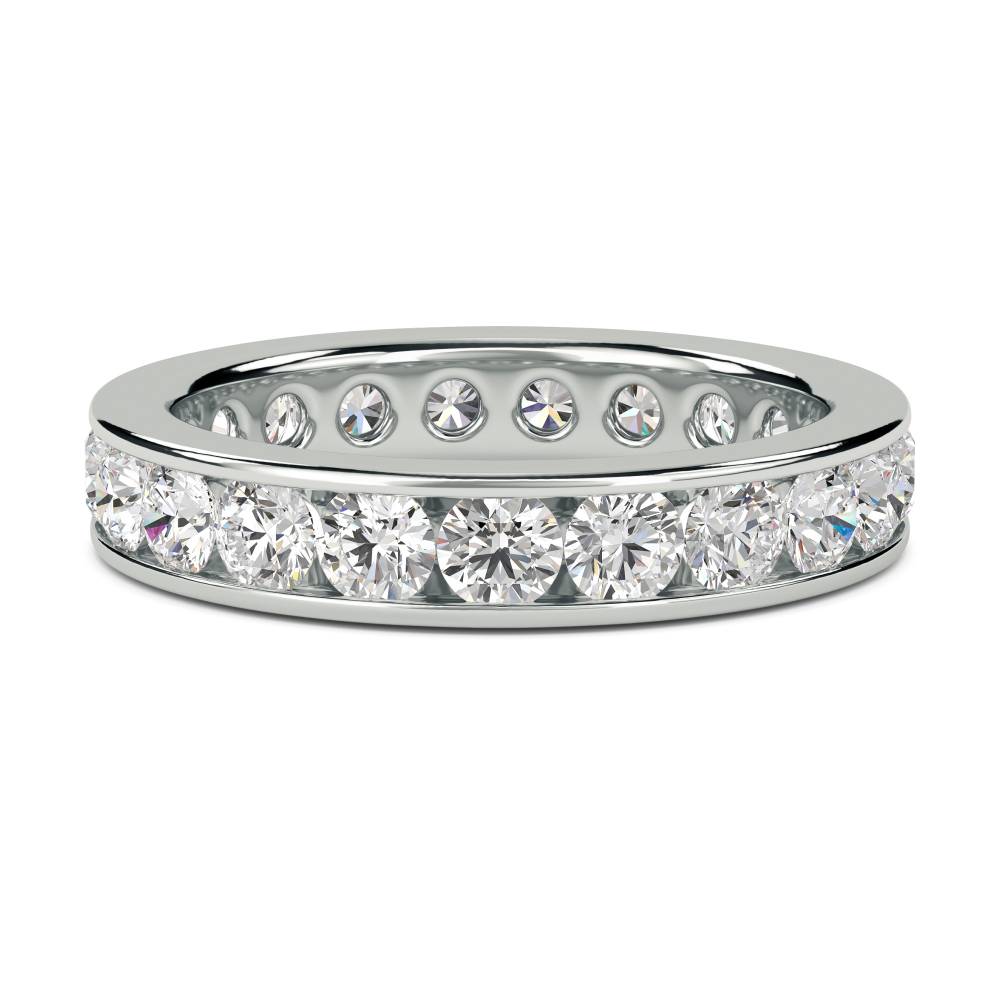 2.00ct Elegant Round Diamond Full Eternity Ring W