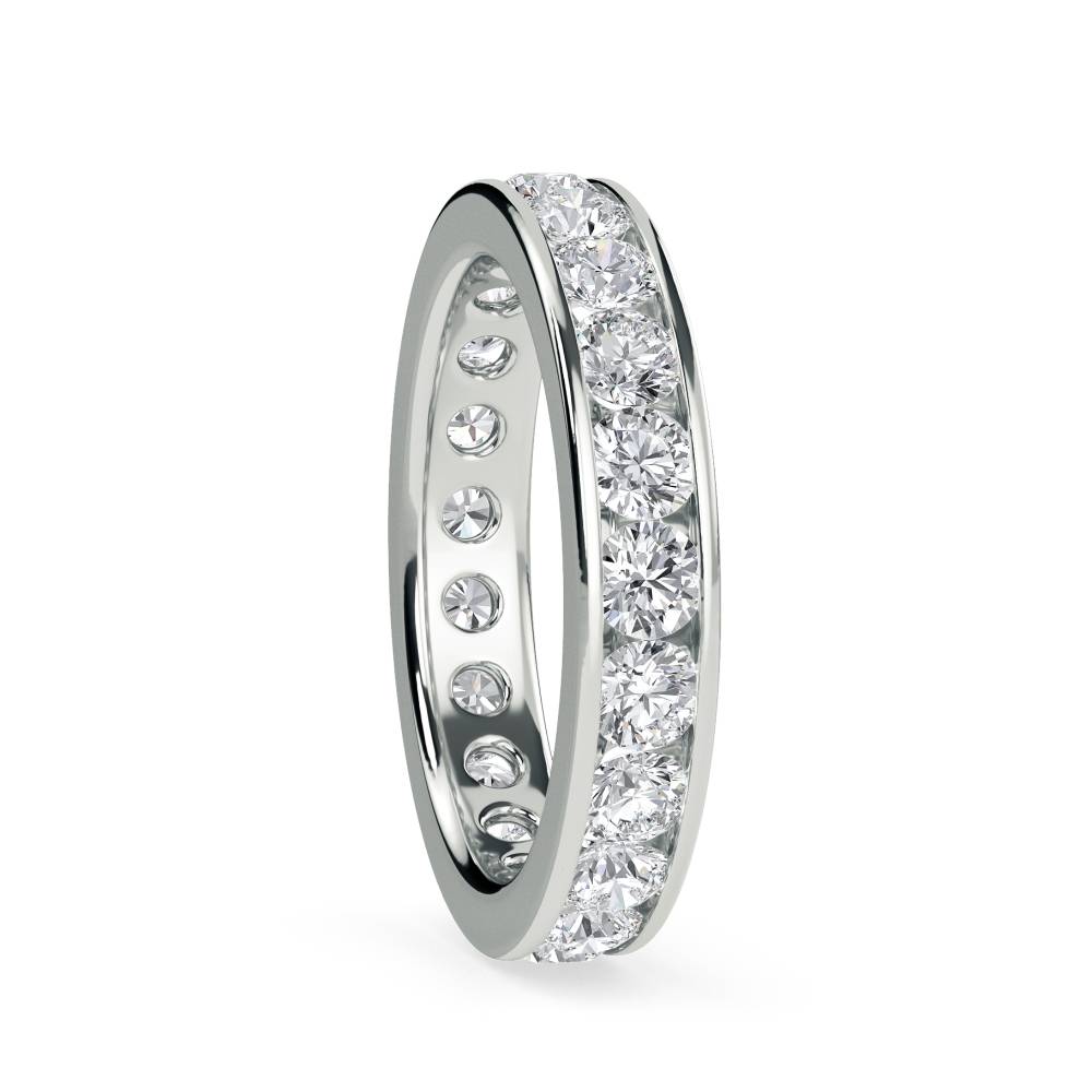 2.00ct Elegant Round Diamond Full Eternity Ring W