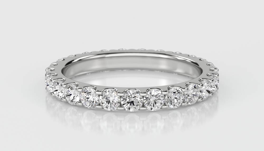 1.00ct Elegant Round Diamond Full Eternity Ring W