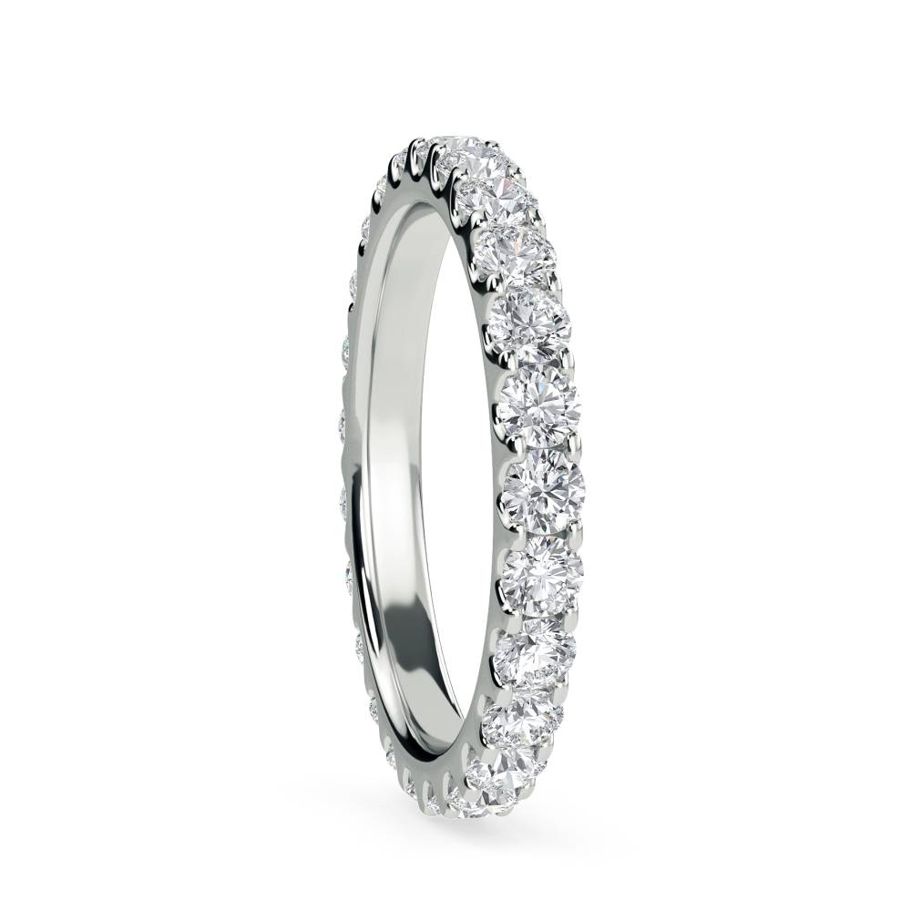 1.00ct Elegant Round Diamond Full Eternity Ring W