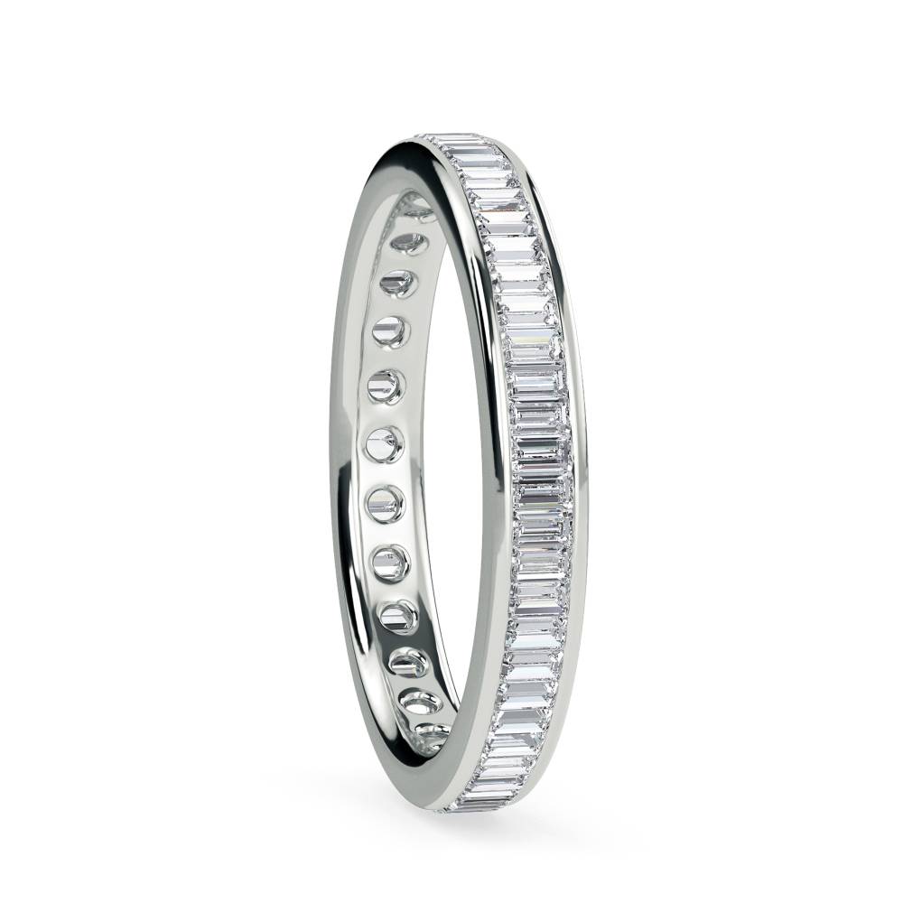 3mm Elegant Baguette Diamond Full Eternity Ring W