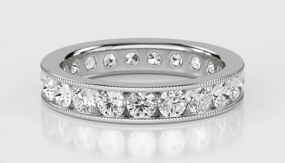 2.00ct Elegant Round Diamond Full Eternity Ring W