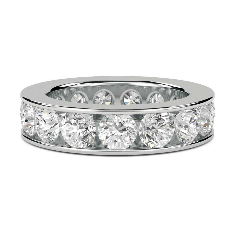 5.00ct Round Diamond Full Eternity Ring W