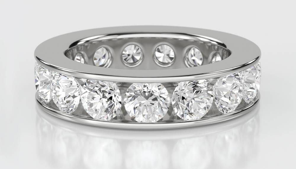 5.00ct Round Diamond Full Eternity Ring W