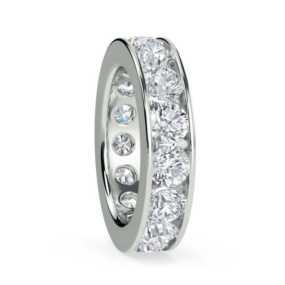 5.00ct Round Diamond Full Eternity Ring W