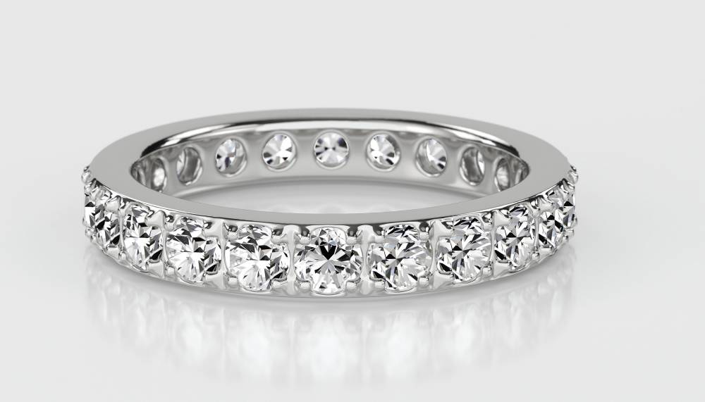 1.50ct Elegant Round Diamond Full Eternity Ring W