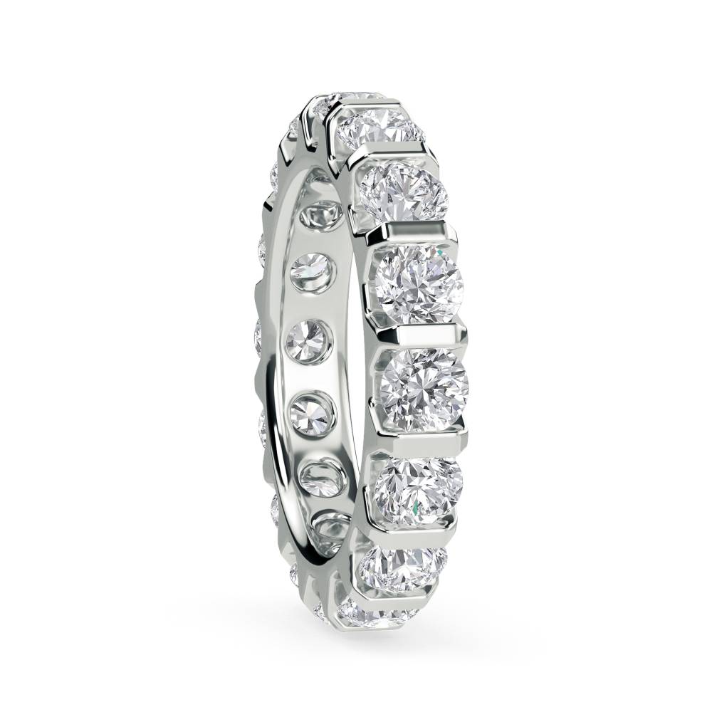 3.00ct Elegant Round Diamond Full Eternity Ring W