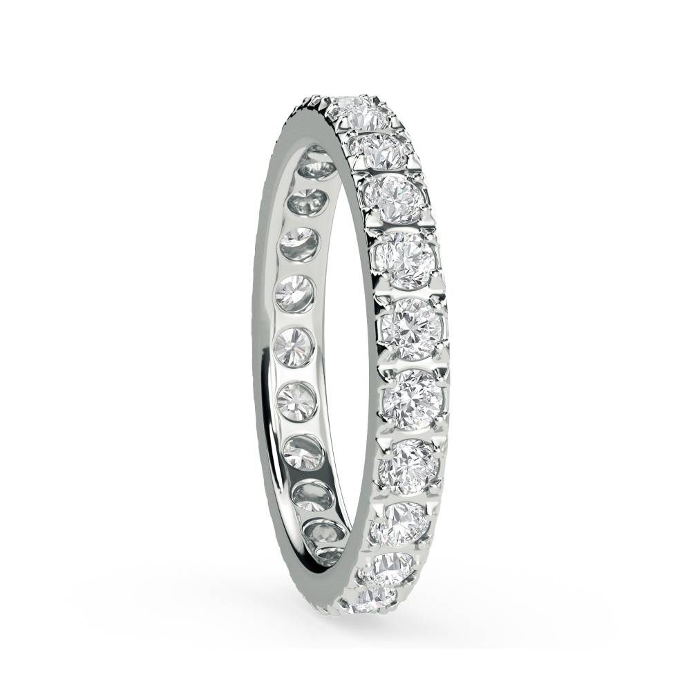 1.25ct Elegant Round Diamond Full Eternity Ring W