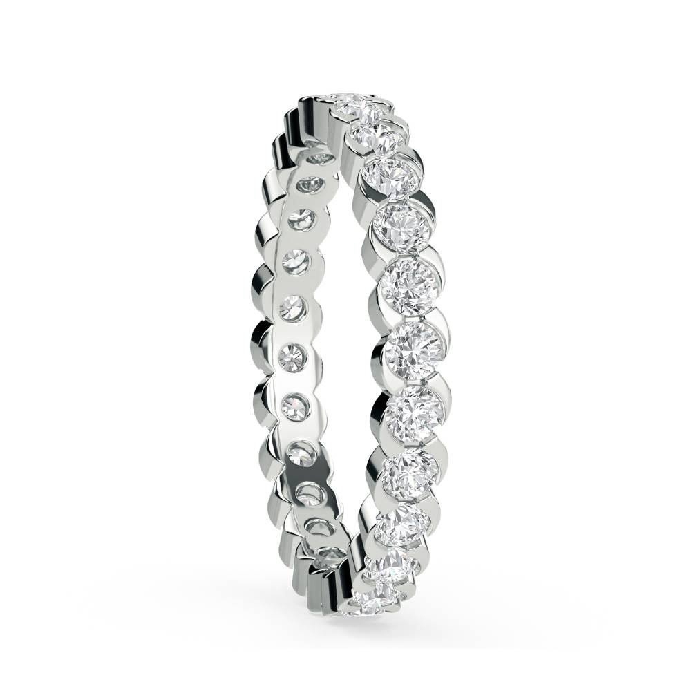 1.00ct Round Diamond Full Eternity Ring W