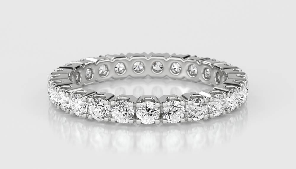 1.25ct Elegant Round Diamond Full Eternity Ring W