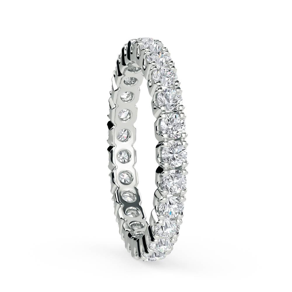 1.25ct Elegant Round Diamond Full Eternity Ring W