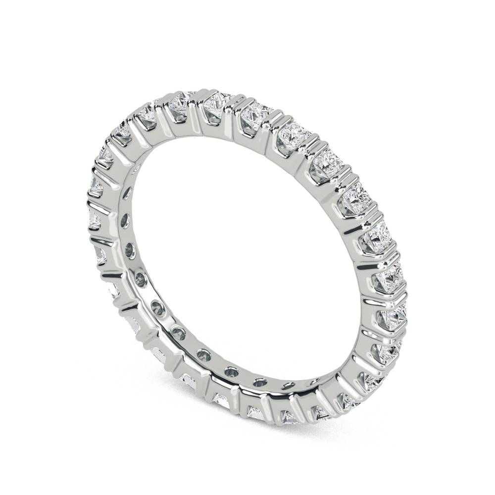 2.5mm Elegant Princess Diamond Full Eternity Ring W