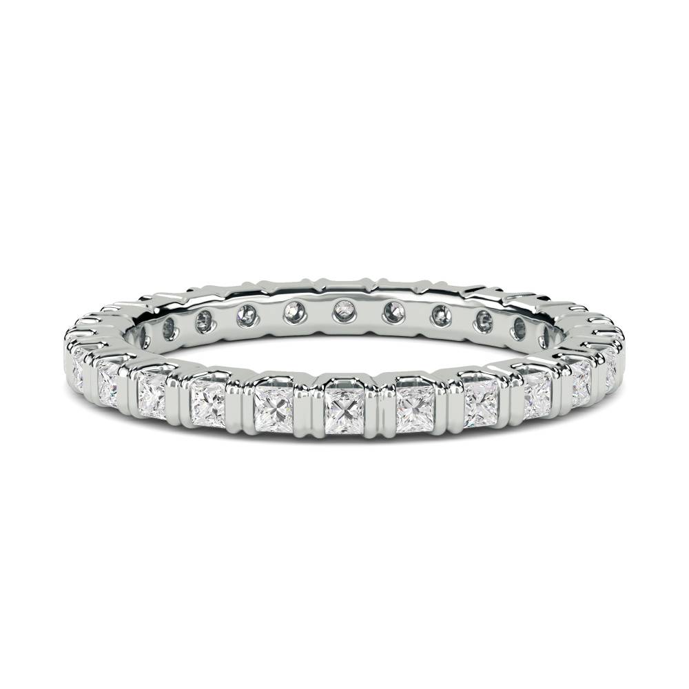 2.5mm Elegant Princess Diamond Full Eternity Ring W