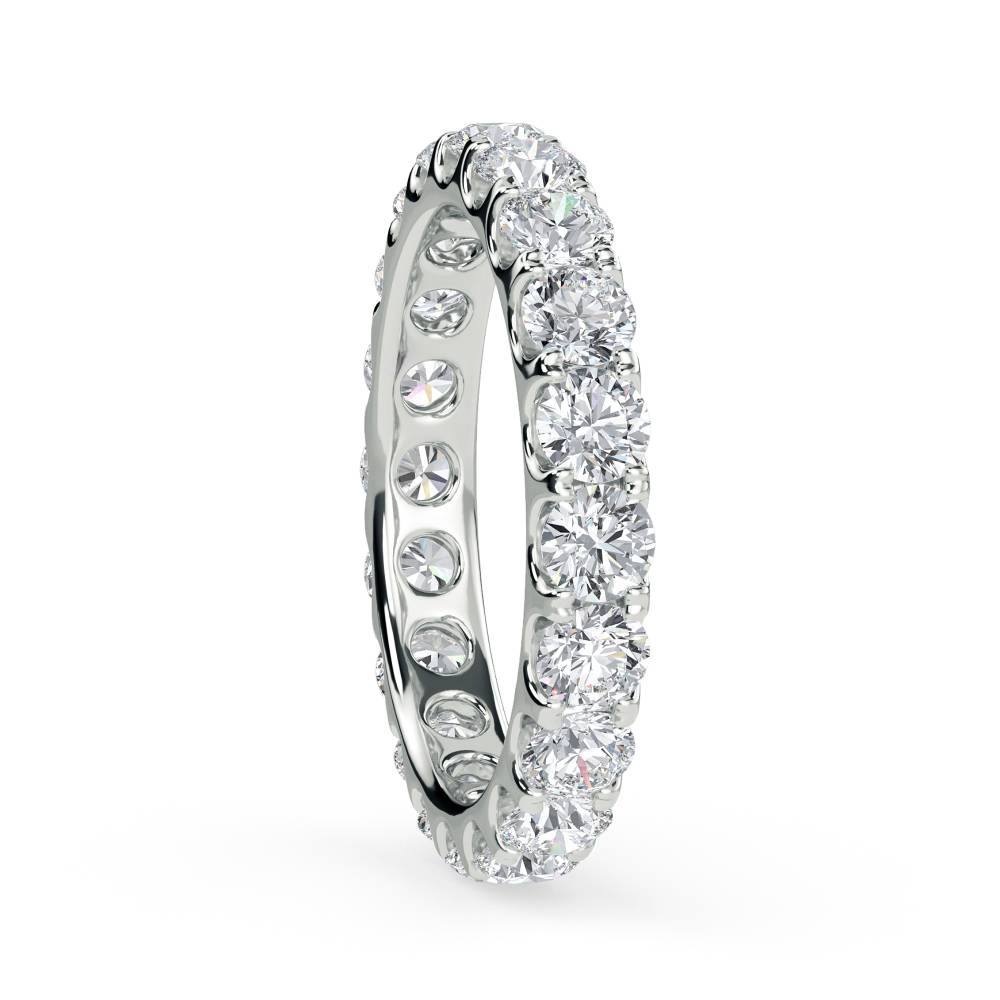 2.00ct Elegant Round Diamond Full Eternity Ring W