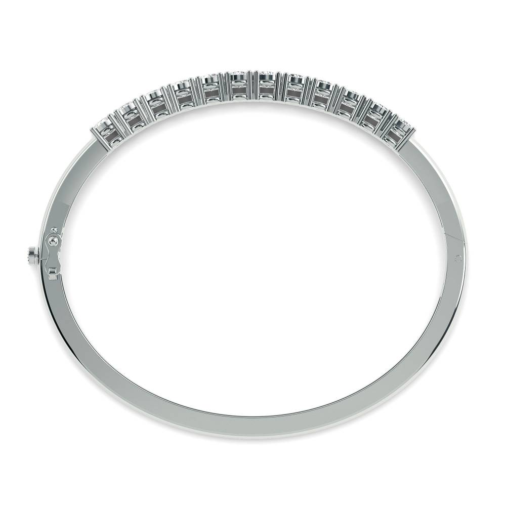 Elegant Round Diamond Set Bangle W