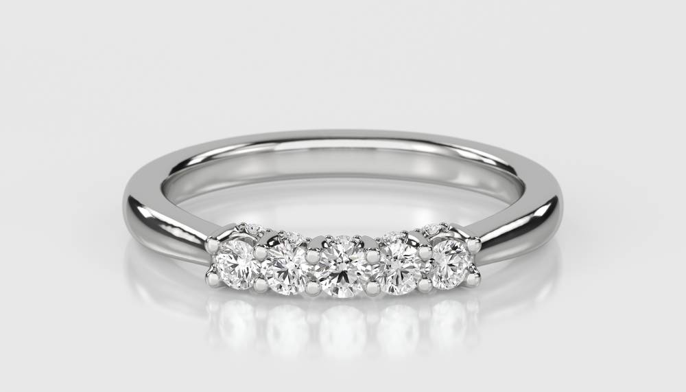 0.25ct Elegant Round Diamond Eternity Ring W