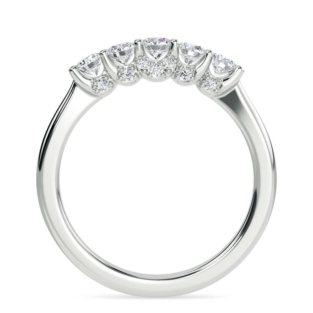 0.50ct Elegant Round Diamond Eternity Ring P