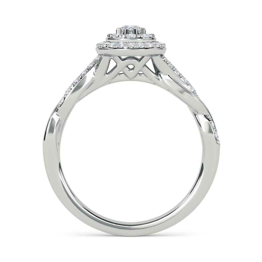 Round Diamond Cluster Ring W