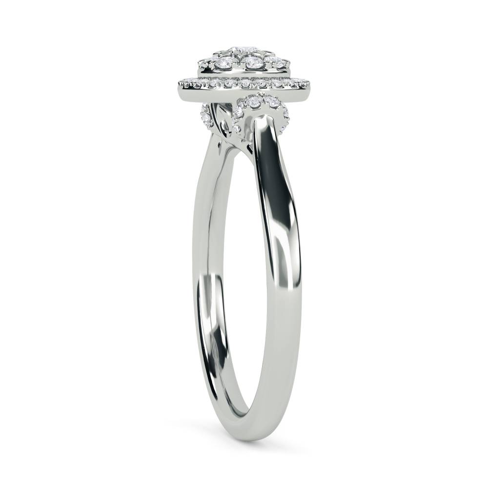 Round Diamond Cluster Ring W