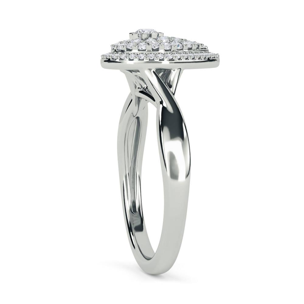 Round Diamond Cluster Ring W