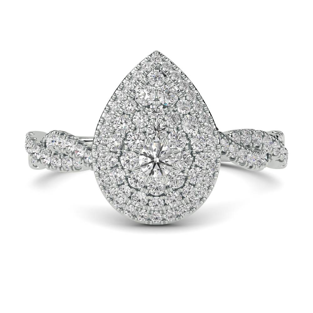 Round Diamond Cluster Ring W