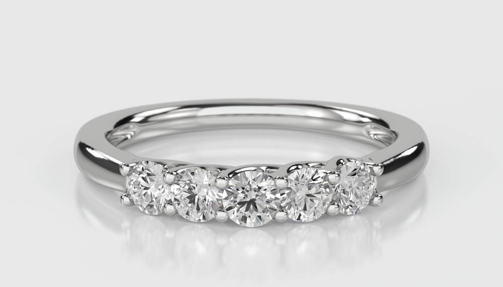 0.50ct Elegant Round Diamond Eternity Ring P