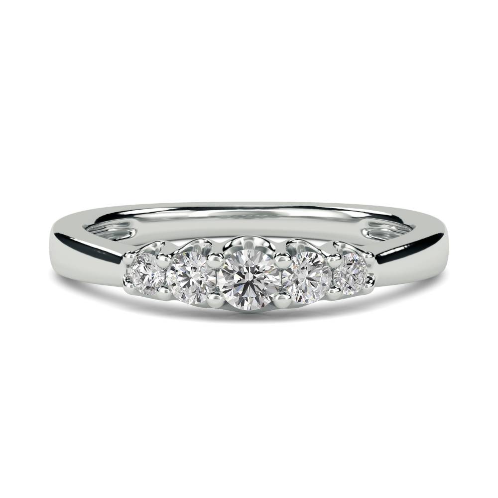 0.25ct Elegant Round Diamond Eternity Ring W