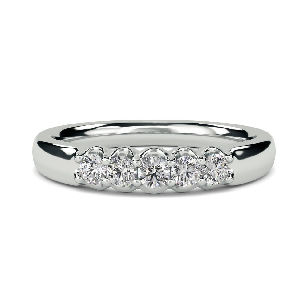 0.25ct Elegant Round Diamond Eternity Ring P