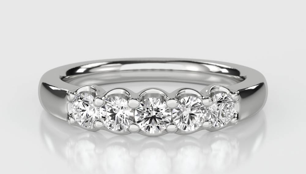 0.50ct Elegant Round Diamond Eternity Ring P