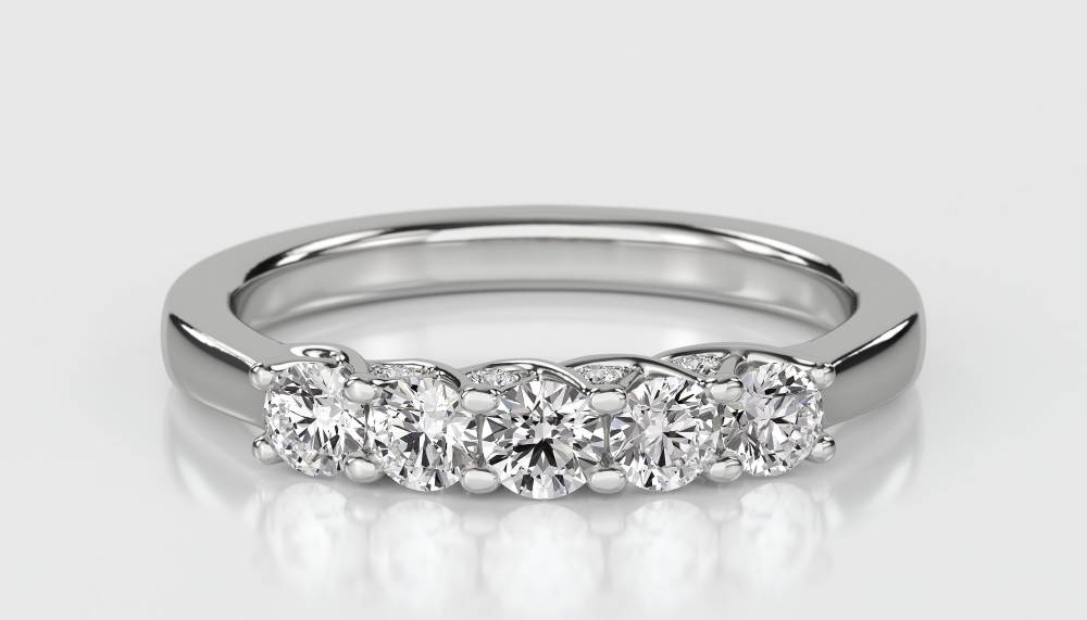 0.50ct Elegant Round Diamond Eternity Ring P