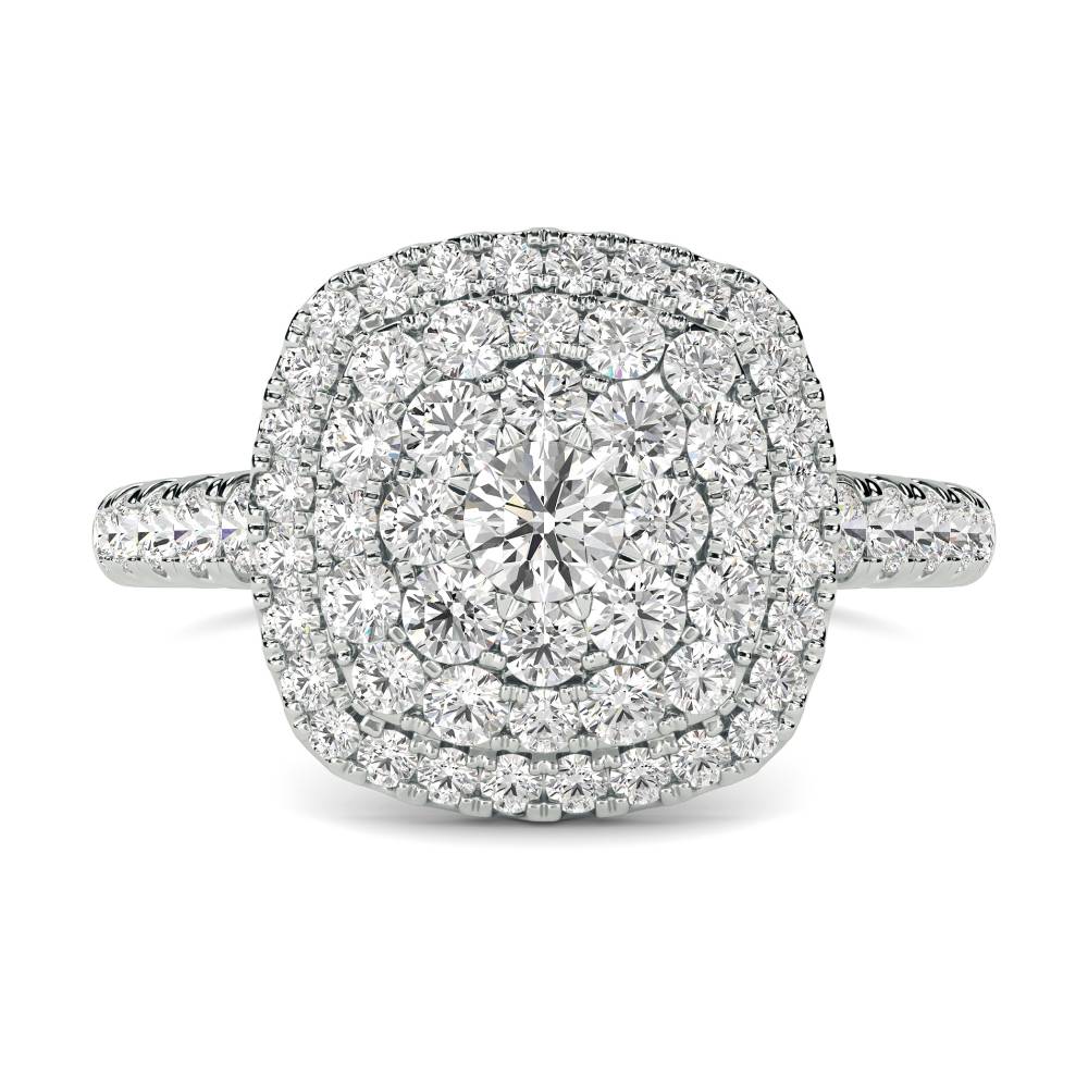 Round Diamond Cluster Ring W