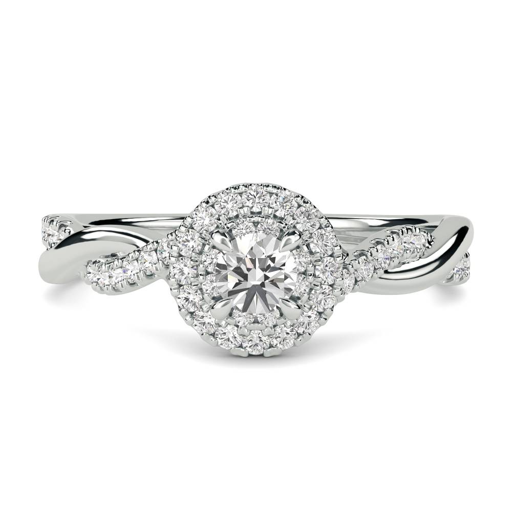 Round Diamond Cluster Ring W