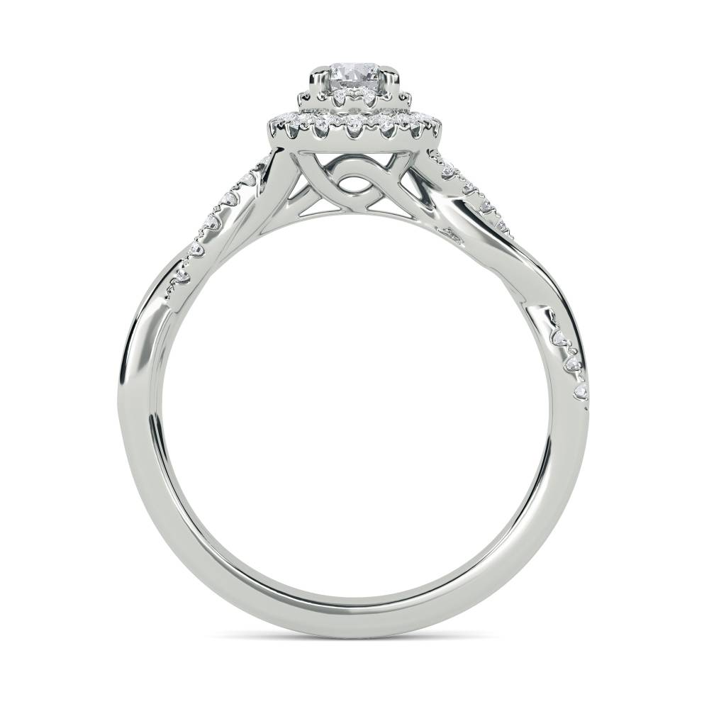 Round Diamond Cluster Ring W