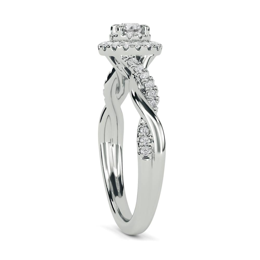 Round Diamond Cluster Ring W