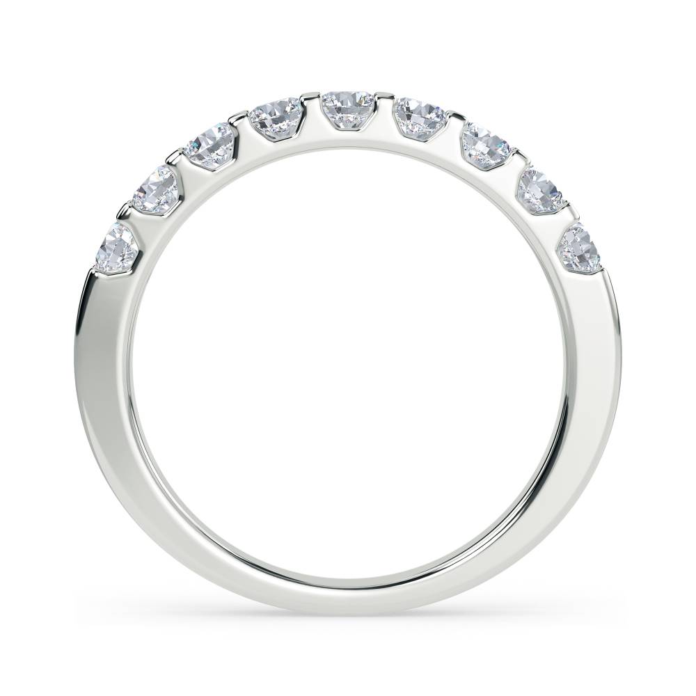 0.70ct Round Diamond Hald Eternity Ring W