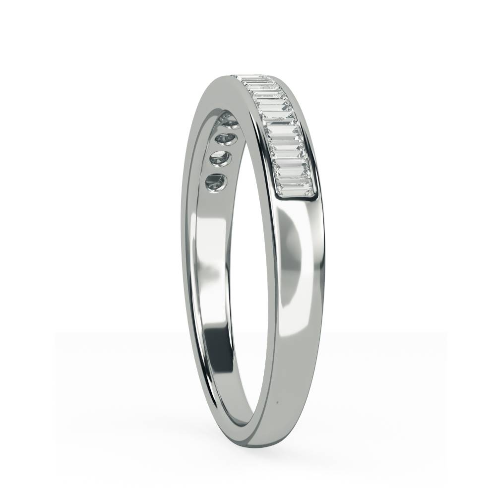 3.5mm Elegant Baguette Diamond Eternity Ring W