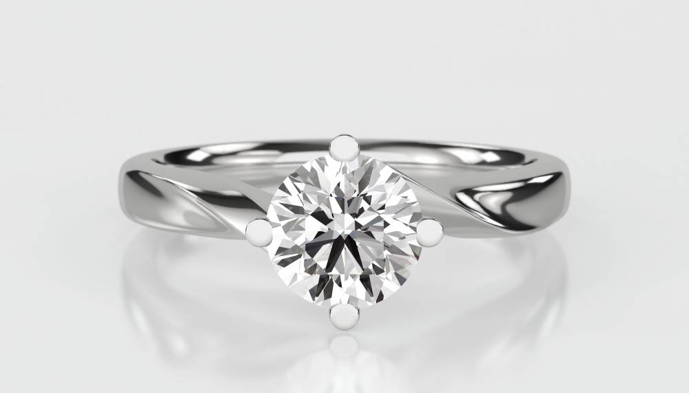 0.25ct Round Diamond Engagement Ring W