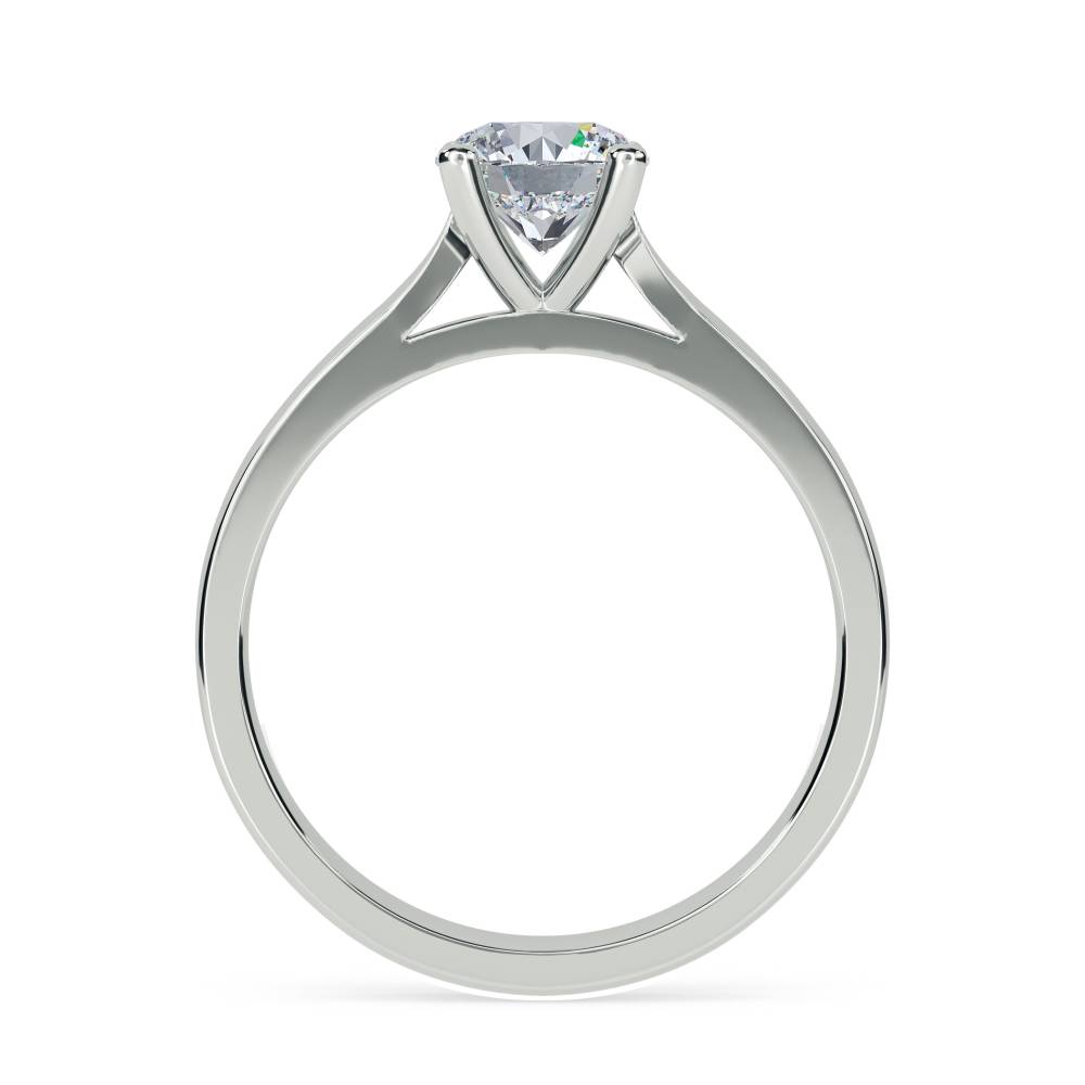 Traditional Round Diamond Solitaire Ring W