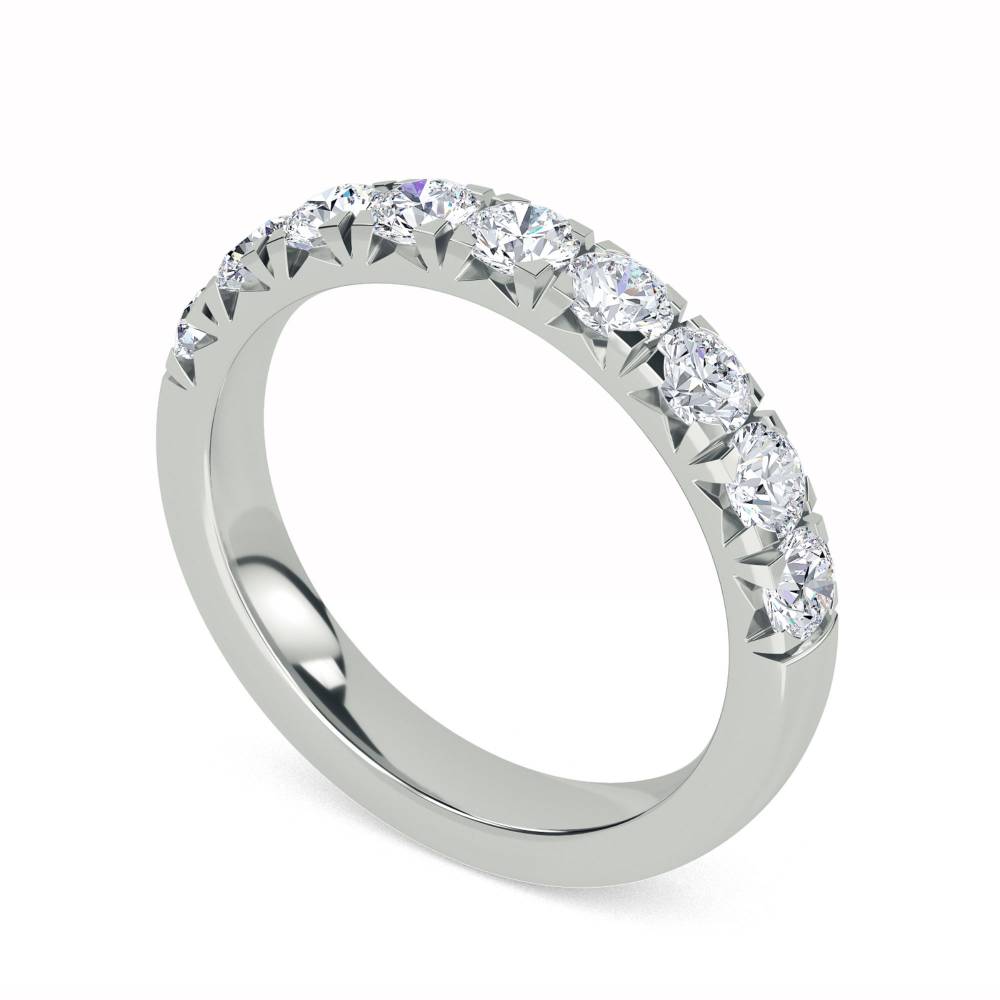 1.00ct Round Diamond Wedding Band W