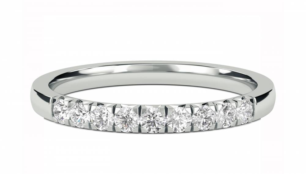 1.00ct Round Diamond Wedding Band W