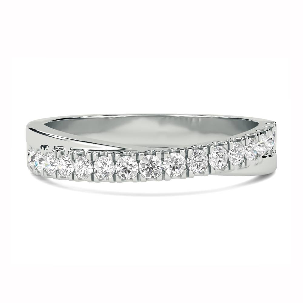 2.5mm Shaped Diamond Wedding Ring W