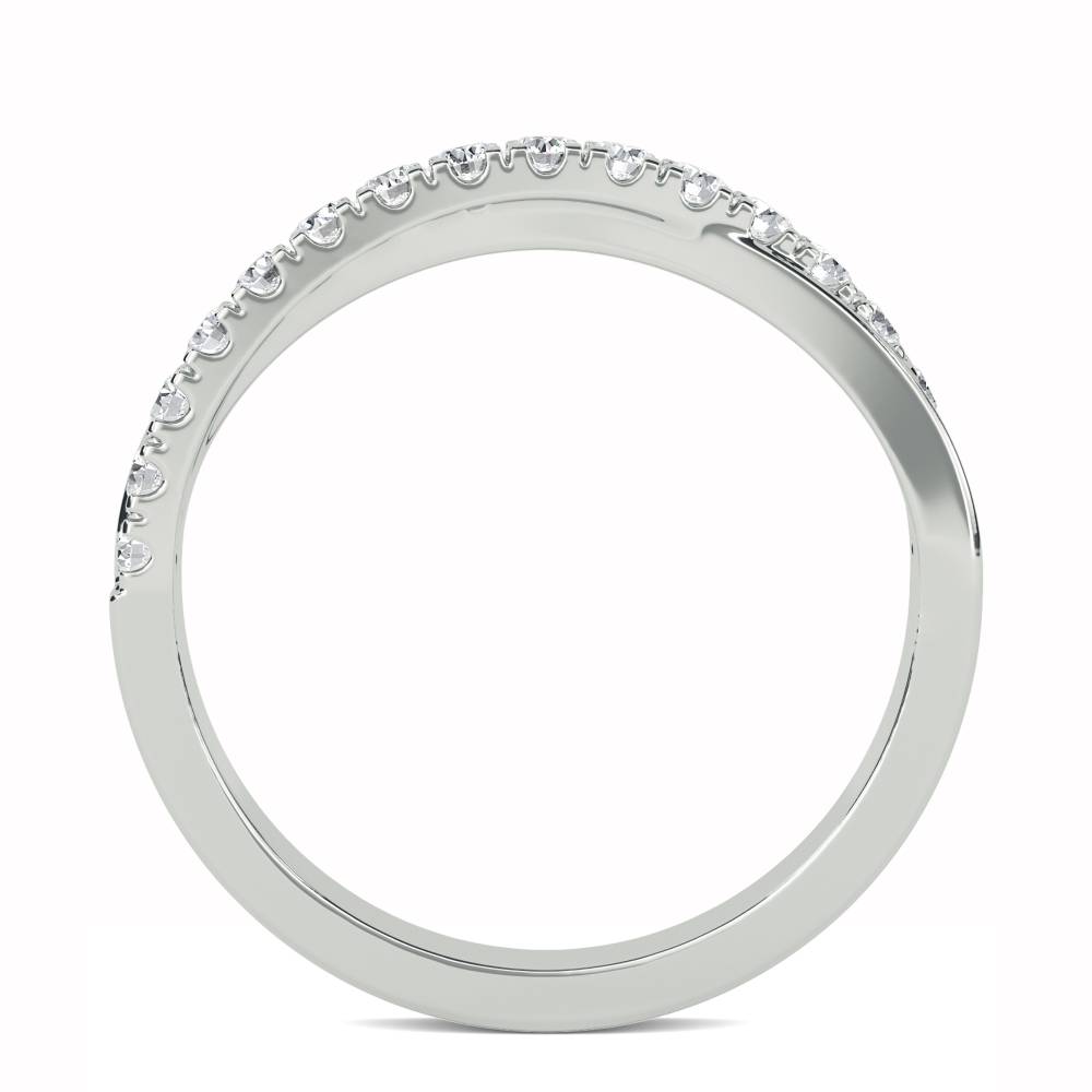 2.5mm Shaped Diamond Wedding Ring W