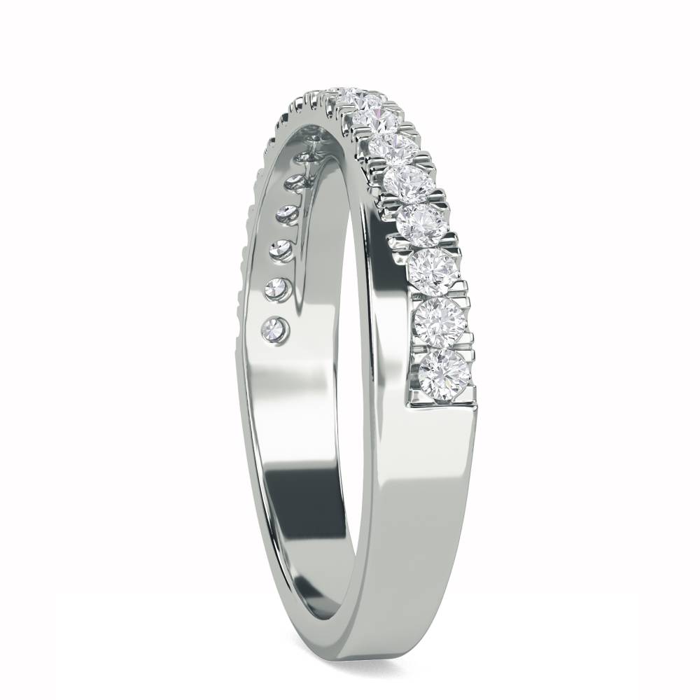 2.5mm Shaped Diamond Wedding Ring W