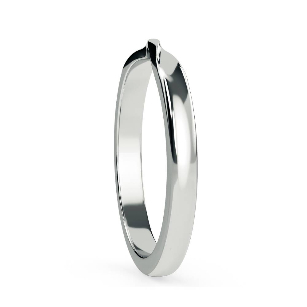 3mm Plain Shaped Wedding Band W