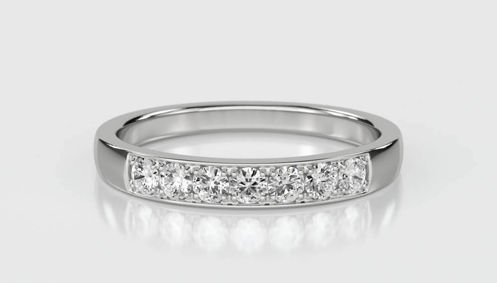 0.25ct Elegant Round Diamond Eternity Ring W